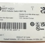 800t-h2d1 Allen-bradley Selector, 2-posición, Mantiene 30mm, Blanco