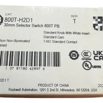 800t-h2d1 Allen-bradley Selector 2-posición Mantiene 30mm Blanco