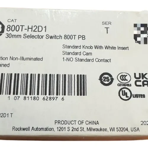 800t-h2d1 Allen-bradley Selector 2-posición Mantiene 30mm Blanco