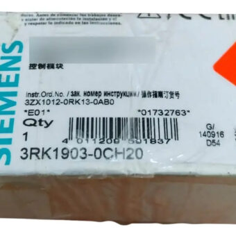Siemens 3rk1903-0ch20 Control Module