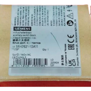 Siemens 3rh2921-1da11 Bloque De Contactos