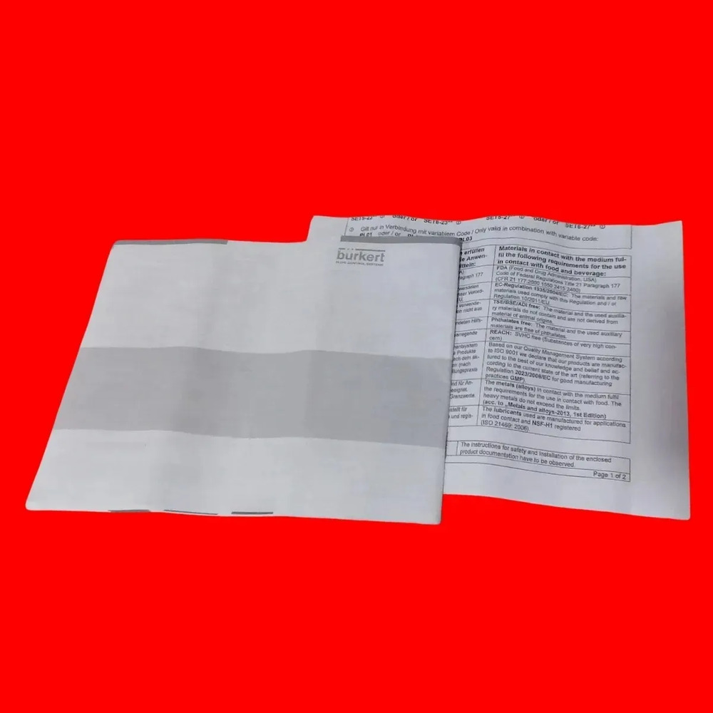 Valvula Neumatica Burkert Acero Inox Ptfe Id-no 00323032 - Imagen 6