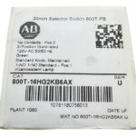 Allen Bradley 800t-16hg2kb6ax - Selector Switch Negro