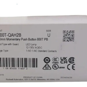 Type With Guard Blue Allen Bradley 800t-qah2b Azul