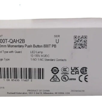 Type With Guard Blue Allen Bradley 800t-qah2b Azul
