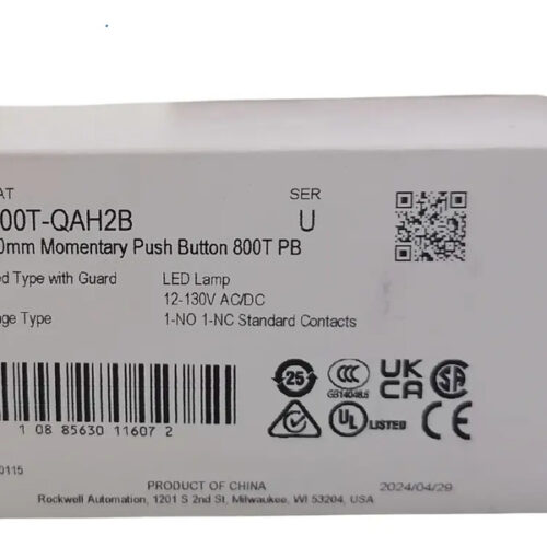 Type With Guard Blue Allen Bradley 800t-qah2b Azul