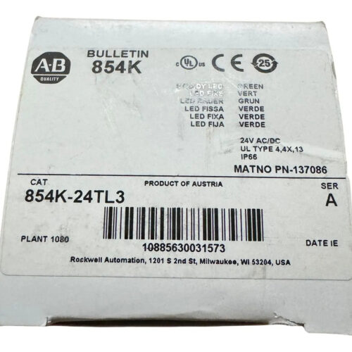 Allen Bradley 854k-24tl3 Stack Light Light Module Steady Led