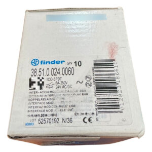 38.51.0.024.0060 Finder Relevador Serie 38 Spdt 24v