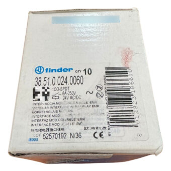38.51.0.024.0060 Finder Relevador Serie 38 Spdt 24v
