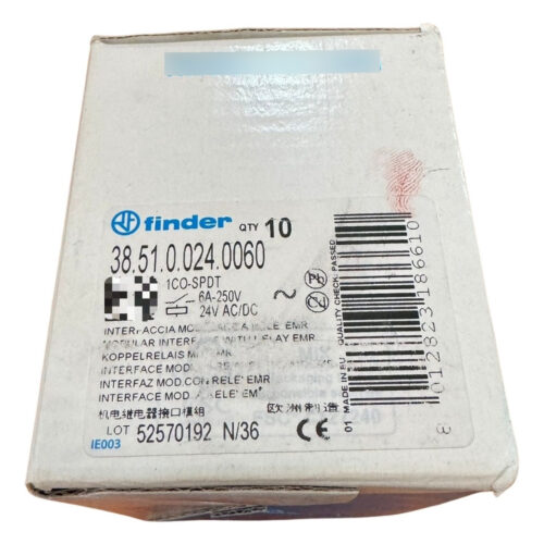 38.51.0.024.0060 Finder Relevador Serie 38 Spdt 24v