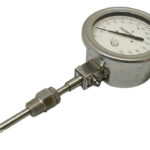 Termometro Bimetalico Rango 0 A 300 C Bulbo Inferior