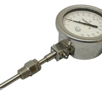 Termometro Bimetalico Rango 0 A 300 C Bulbo Inferior