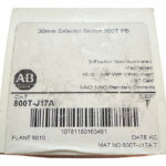 Allen Bradley 800t-j17a Selector 3 Posiciones Mantuvo Negro
