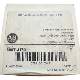 Allen Bradley 800t-j17a Selector 3 Posiciones Mantuvo Negro