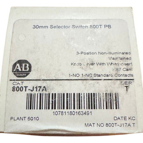Allen Bradley 800t-j17a Selector 3 Posiciones Mantuvo Negro