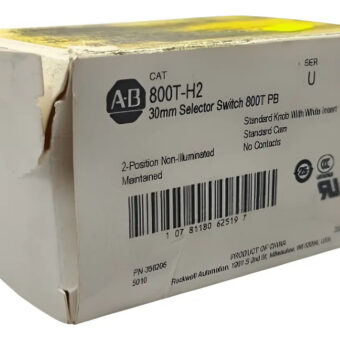 800t-h2 Allen-bradley Selector 2 Position Non Iluminated Negro
