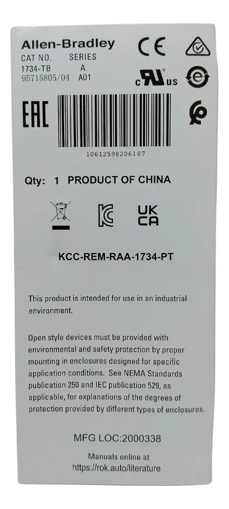 Allen-bradley I/o 1734-tb Plc Base Con Terminal. - Imagen 2