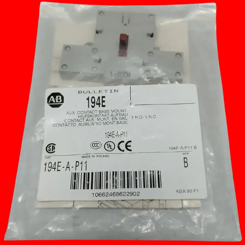 Allen-bradley 194e-a-p11 Bloque De Contacto Auxiliar * - Imagen 4