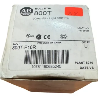 Allen Bradley 800t-p16r Pilot Light 120v Ac 50/60 Hz Rojo