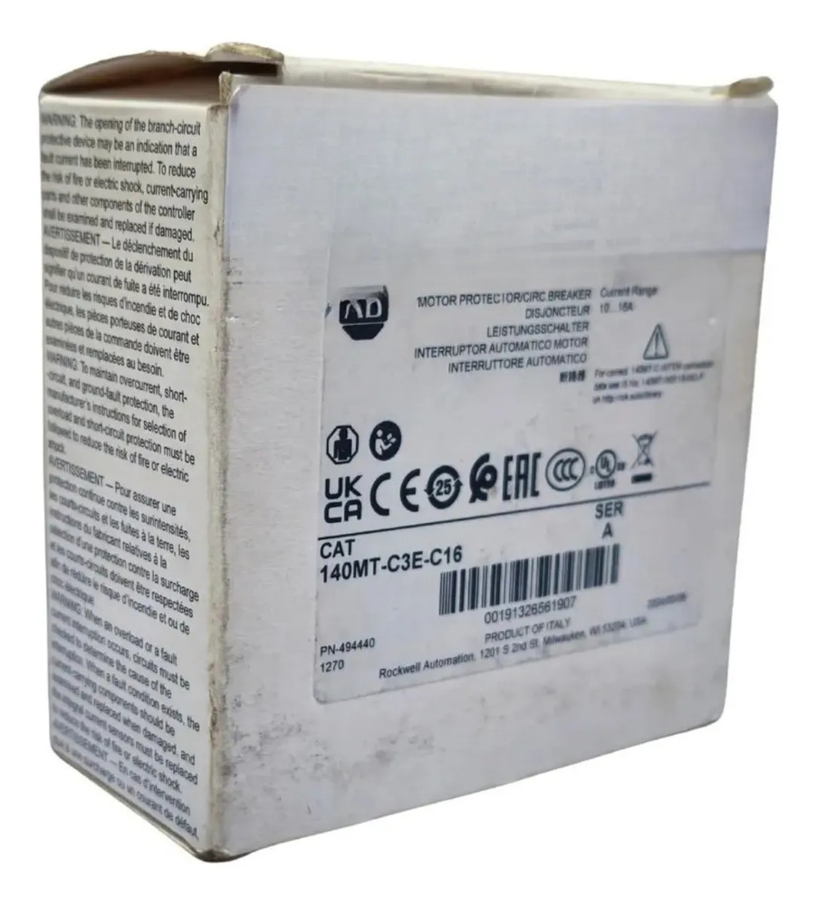 Allen Bradley 140mt-c3e-c16 Disyuntor Protección De Motor - Imagen 2