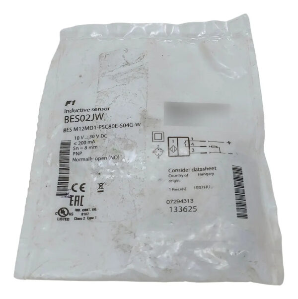 Balluff Bes Bes02jw, M12md1-psc80e-s04g-w, Sensor Inductivo,