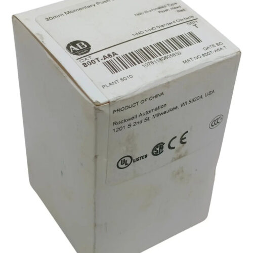 Allen Bradley 800t-a6a Pulsador Rojo Al Ras 1no/1 Nclb Seri