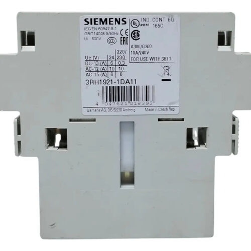 Contacto Auxiliar Lateral Siemens 3rh1921-1da11