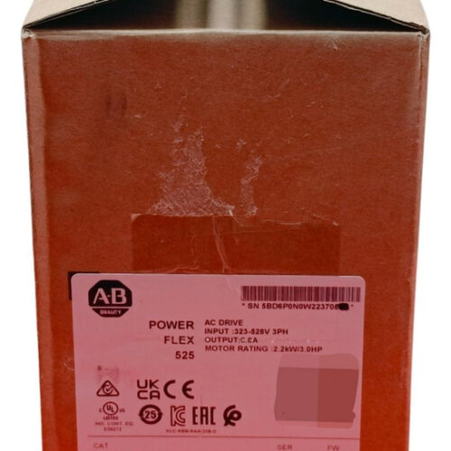 25b-d6p0n104 Allen-bradley Powerflex 525 Drive 3hp 480vac