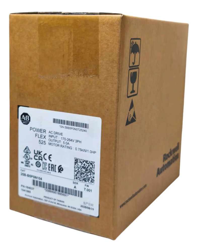 25b-b5p0n104 Allen-bradley Powerflex 525 Drive 0.75kw 1hp - Imagen 2