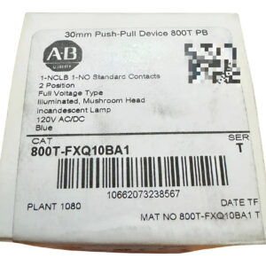 800t-fxq10ba1 Allen-bradley Boton Hongo Ilum. 120vac Push Azul