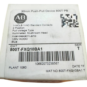 800t-fxq10ba1 Allen-bradley Boton Hongo Ilum. 120vac Push Azul
