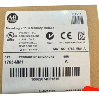 Allen Bradley 1763-mm1 Modulo De Momoria Para Micrologix1100