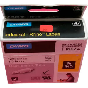 Dymo Pn 18055 Cintas Tubo Termocontraible Rhino 12mm X 1.5m Black