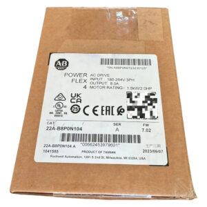 Power Flex 22a-b8p0n104. 1.5kw / 2hp. 200-240 Vca. Allen B