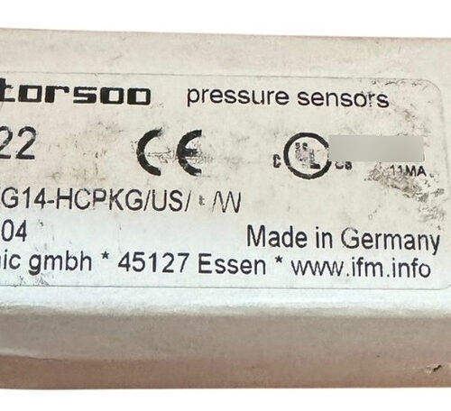 Efector 500 Pk6522 Sensors Pressure