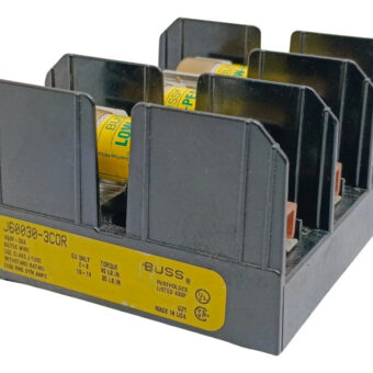 Buss J60030-3cor Base Porta Fusibles, 3 Fusibles Incluidos
