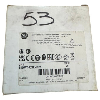 Allen Bradley 140mt-c3e-b25 Motor Protection Circuit Breaker