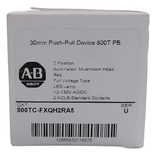 Allen Bradley 800ct-fxqh2ra5 Rockwell Automation Red