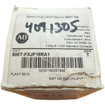 Allen-bradley 800t-fxjp16ra1 Push Button, Push-pull, 30mm, M