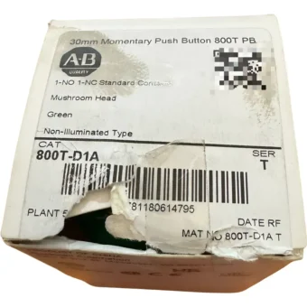 Allen-bradley 800t-d1a Boton Operador 1na-1nc Hongo Verde Verde
