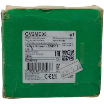 Gv2me05 Telemec Guardamotor 0.63-1.00a 50hz/60hz