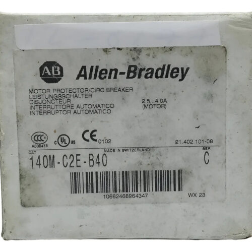 Allen-bradley 140m-c2e-b40 Guardamotor 3p 2.5-4a 50 Hz / 60hz