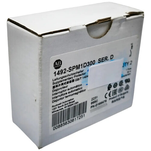 Allen Bradley 1492-spm1d300 Ser.d Breaker 1pole 30amps
