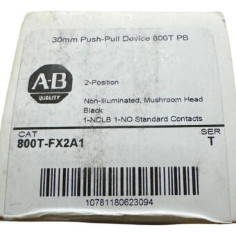 Allen Bradley 800t-fx2a1 Negro Pulsador Nuevo En Caja