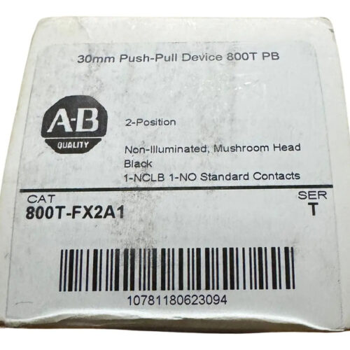 Allen Bradley 800t-fx2a1 Negro Pulsador Nuevo En Caja