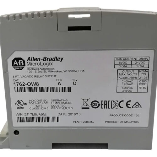 Allen Bradley 1762-ow8 Modulo Sin Tapa