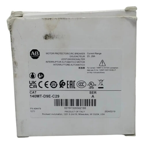 Allen Bradley 140mt-d9e-c29 Interruptor Automático