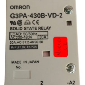 Omron G3pa-430b-vd-2 Ssr W/heat Sink 30 Amps 480v