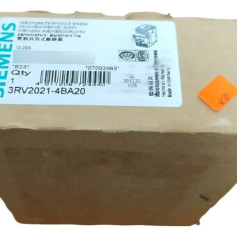 3rv2021-4ba20 Siemens Guardamotor 13-20a S0 Resorte 50hz/60hz