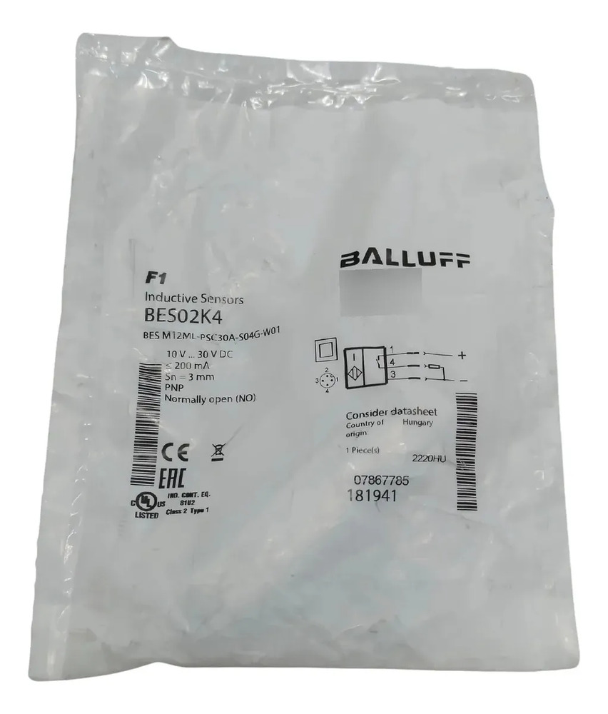 Balluff Bes M12ml Psc30a S04g W01 Bes02k4 - Imagen 2